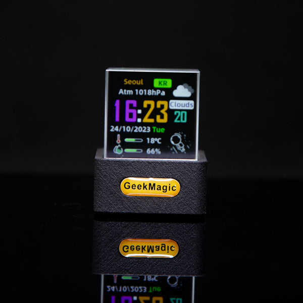New Trend Mini Transparent WiFi Weather Clock Creative Gift Desktop Decoration Display