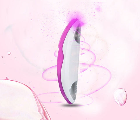 JM-101 Facial Pore Cleaner in pink, featuring electric rotation for deep cleansing and blackhead removal.