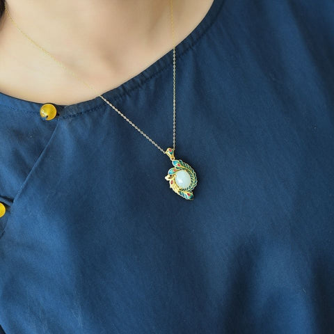 Jade Fashion Natural Haitian Necklace For Women