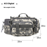 Multifunctional Rod Waist Bag Single Room Backpack Fishing Crossbody Bag