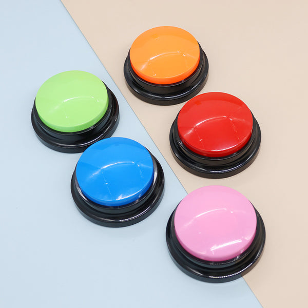 Dog Talking Button Pet Communication Key Sound Maker Cat Bell Toy Supplies Voice Recording Training Device