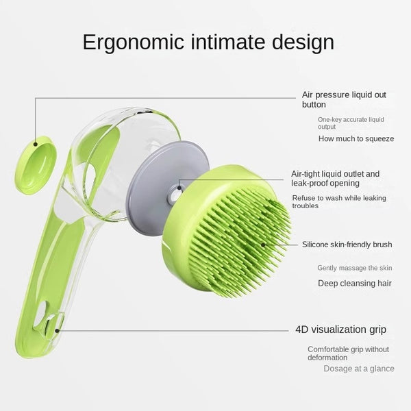 Pet Dog Bath Brush Cat Bath Brush Silicone Massage Shower Tool for Dogs Pet Supplies
