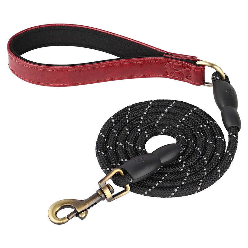 Personalized Dog Collar Leash Set Custom PU Leather Dogs Tag Collars Free Engraved Nameplate For Small Medium Large Dogs Pitbull