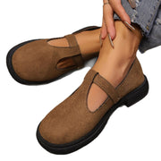 Thick Bottom Retro Shoes Female Plus Size