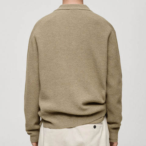 Men's Casual Sweater Solid Color Sweater Coat