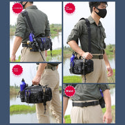 Multifunctional Rod Waist Bag Single Room Backpack Fishing Crossbody Bag