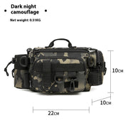 Multifunctional Rod Waist Bag Single Room Backpack Fishing Crossbody Bag